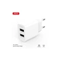 Зарядний пристрій XO L109 12W (2USB/2.4A) + USB - MicroUSB White (XO-L109-M) - зменшене зображення 2
