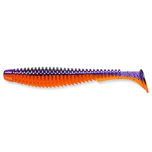 Силікон рибальський FishUP U-Shad 3" 207 - Dark Violet/Orange (9шт/уп) (1864.15.18) зображення 1