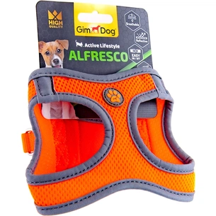 Шлея для собак GimDog Alfresco XS неопрен 34-36 см жовтогаряча (8009632059884) зображення 1