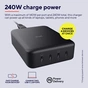 Зарядний пристрій Trust Maxo 4xUSB-C PD240W GaN Black (25413_TRUST) - зменшене зображення 10