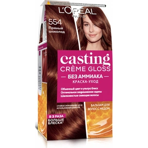 Фарба для волосся L'Oreal Paris Casting Creme Gloss 554 - Пряний шоколад 120 мл (3600522405054) зображення 1