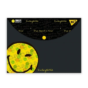 Папка - конверт Yes на кнопці А4 Smiley World (492016) зображення 1