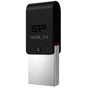 USB флеш накопичувач Silicon Power 16GB Mobile X31 OTG USB 3.0 (SP016GBUF3X31V1K) - зменшене зображення 1