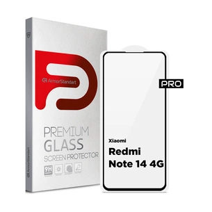 Скло захисне Armorstandart Pro Xiaomi Redmi Note 14 4G Black (ARM79679) зображення 1