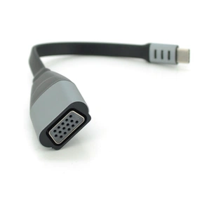 Перехідник USB-C M to VGA F 0.18m black-gray Voltronic (YT-Type-C(M)/VGA(F)-18cm/27031) зображення 1