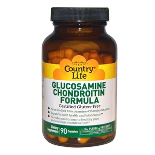 Вітамінно-мінеральний комплекс Country Life Глюкозамін і Хондроітин, Glucosamine / Chondroitin Formula, (CLF-01707) зображення 1