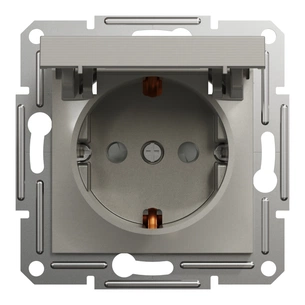 Розетка Schneider Electric ASFORA з кришкою, бронза (EPH3100169) изображение 1
