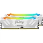 Модуль пам'яті для комп'ютера DDR5 32GB (2x16GB) 7600 MHz Renegade RGB White XMP Kingston Fury (ex.HyperX) (KF576C38RWAK2-32) - зменшене зображення 4