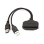 Перехідник 2*USB 3.0 to SATA III, 15 cm PowerPlant (CA913138) - зменшене зображення 1