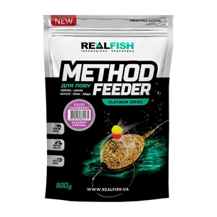 Прикормка Real Fish Method Feeder Кальмар-Журавлина 0.8kg (809.00.12) зображення 1