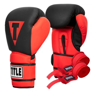 Боксерські рукавички Title Boxing Guts and Glory Black/Red L 14oz (GGBG L BK/RD) зображення 1