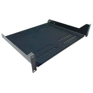 Полка 19" Hypernet 2U глиб. 400мм, колір чорний (CS-400-2U-BLACK) изображение 1