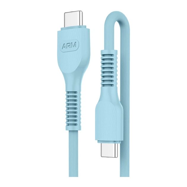 Дата кабель USB-C to USB-C 1.0m AR88 3A blue Armorstandart (ARM65292) - изображение 1