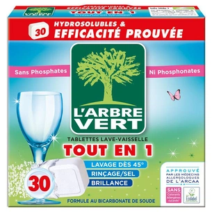 Таблетки для посудомийних машин L'Arbre Vert 30 шт. (3450601028458) зображення 1