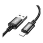 Дата кабель USB 2.0 AM to Lightning 3.0m X91 Radiance black HOCO (6931474788702) - уменьшенное изображение 3