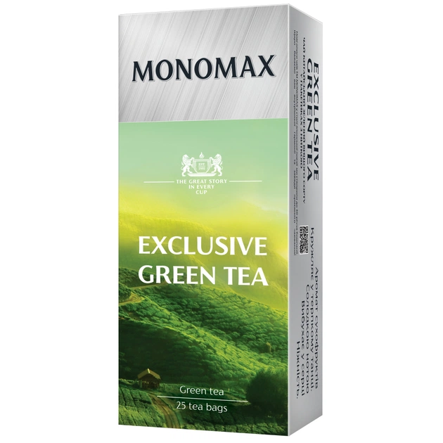 Чай Мономах Exclusive Green Tea 25х1.5 г (mn.12500) - изображение 1