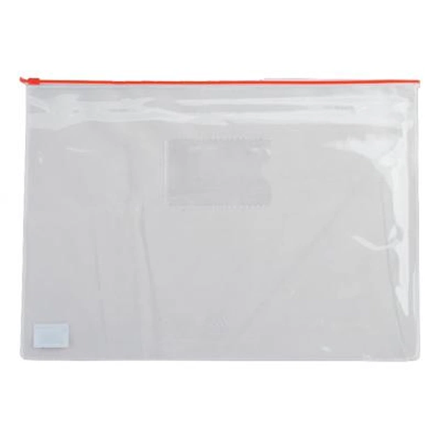 Папка на молнии Buromax А4, plastic zipper red (BM.3946-05) - изображение 1