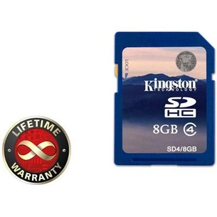 Карта пам'яті Kingston 8Gb SDHC class 4 (SD4/8GB) зображення 1