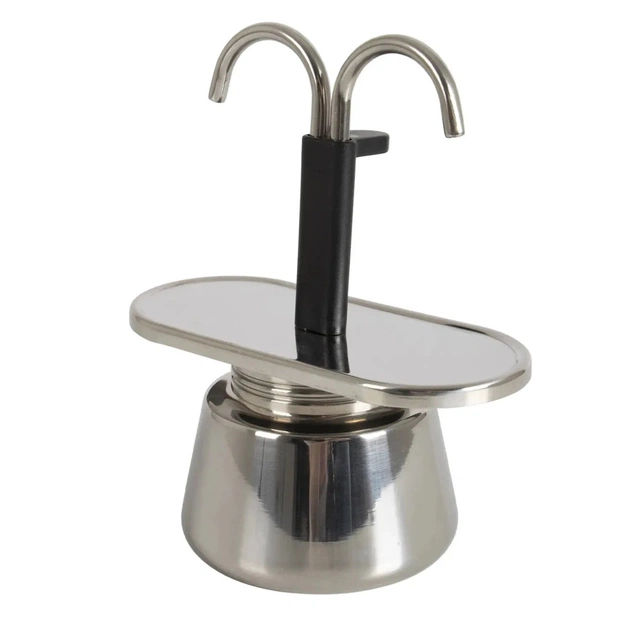 Кофеварка кемпинговая Bo-Camp Stainless Steel 2-cups Silver (2200545) - изображение 1