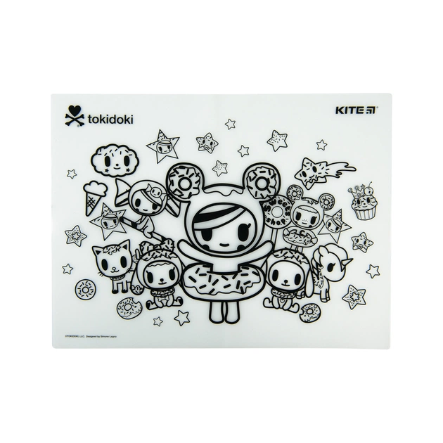 Підкладка настільна Kite силіконова розмальовка tokidoki, 30х40см (TK22-424) - picture 4