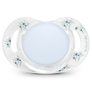 Пустушка Suavinex Poetry фізіологічна, 0-6 місяців, світло-блакитна з малюнком (308930) зображення 1