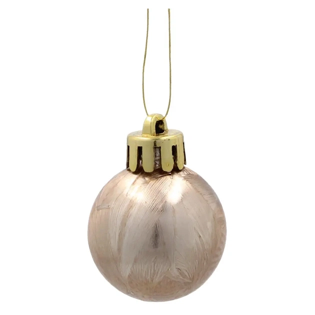 Ялинкова іграшка Chomik пластикові кульки, 16шт, 3 см, шампань (5900779893955_2) - picture 3