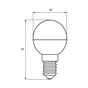 Лампочка Eurolamp LED ECO серия "P" G45 7W 700Lm E14 4000K (LED-G45-07144(P)) - зменшене зображення 3