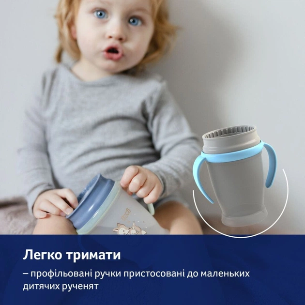 Поїльник-непроливайка Lovi 360 250 мл Night&Day Fox (1/611) - зображення 8