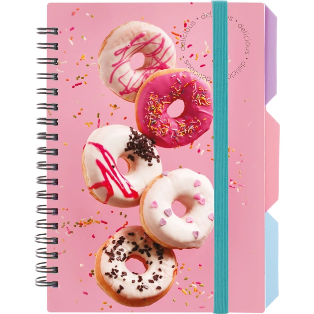 Блокнот Optima Cupcake B6 с разделителями 100 листов, клетка (O20358-06) - изображение 1