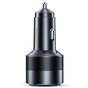 Зарядний пристрій Choetech car 2хUSB-C+USB-A 130W QC3.0/PD/PPS black (TC0011-BK) - зменшене зображення 2