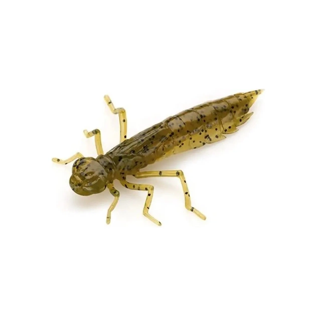 Силікон рибальський FishUP Dragonfly 1.7" 074 - Green Pumpkin Seed (8шт/уп) (1864.04.97) - зображення 1