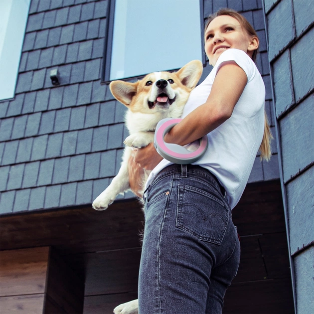 Повідець для собак WAUDOG R-leash світловідбиваюча стрічка XS-M до 40 кг 2.9 м рожевий (81277) - picture 6