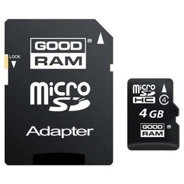 Карта пам'яті Goodram 4Gb microSDHC class 4 (SDU4GHCAGRR10 / SDU4GHCAGRR9) - изображение 1