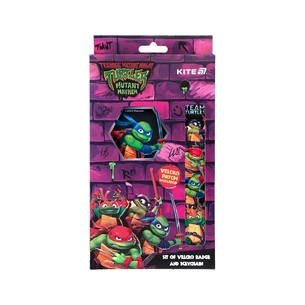 Бейдж Kite набір на липучці та підвіска TMNT Mutant Mayhem (NT25-3010) зображення 1