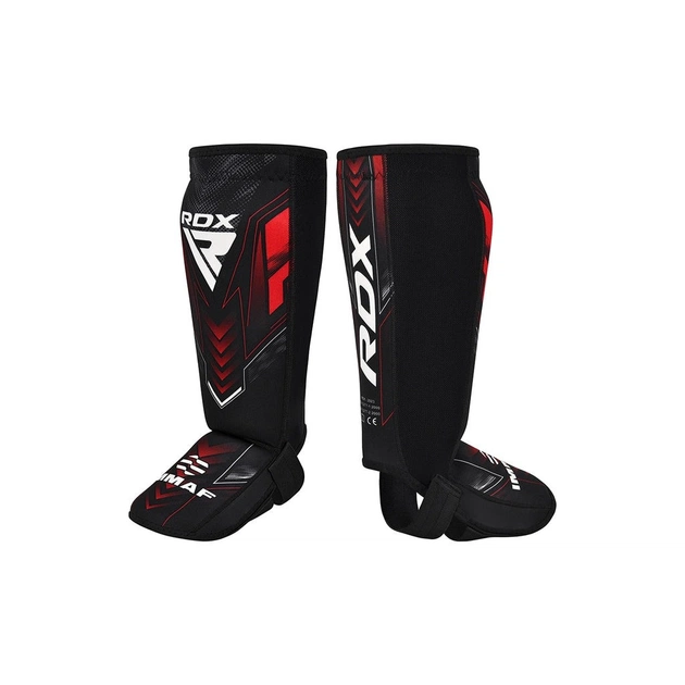 Захист гомілки і стопи RDX Neoprene Shin Instep IMMAF-1 Red XL (SGN-IMF-1R-XL) - picture 2
