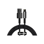 Дата кабель USB 2.0 AM to Lightning 1.0m 2.4A black Baseus (CALWJ-01) - зменшене зображення 1