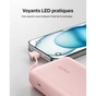 Батарея універсальна Belkin 10000mAh, 20W, USB-C, Pink (BPB021HQPK) - зменшене зображення 6