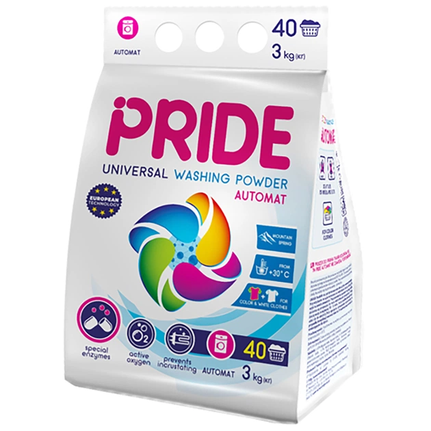 Пральний порошок Pride Afina Universal Гірська свіжість 3 кг (4823069706470) - изображение 1