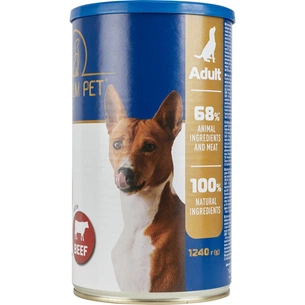 Консерви для собак PREMIUM PET Шматочки в соусі з телятиною 1.240 г (4820255192277) зображення 1