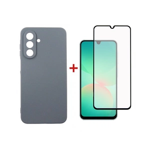 Чохол до мобільного телефона Dengos Carbon + glass Samsung Galaxy A26 Grey (DG-KM-189) зображення 1