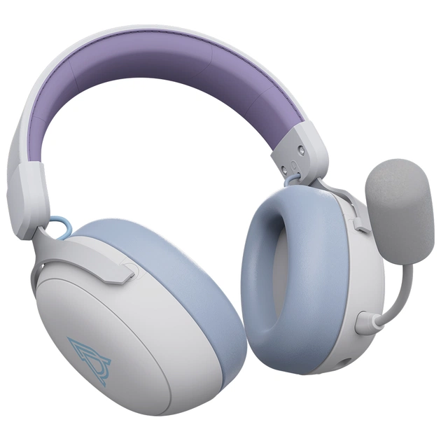 Навушники Ajazz AHM08 MAX 3-Mode White/Purple (AHM08-MAX-PWB) - picture 5
