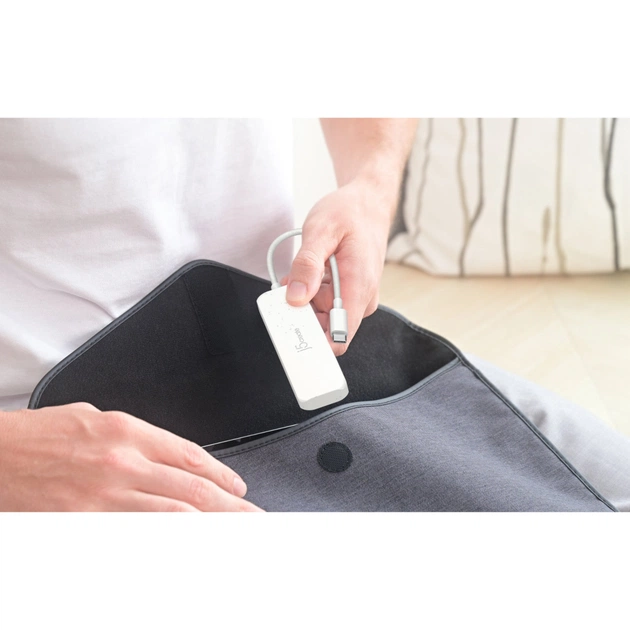 Концентратор J5create USB-C to 4xUSB-C 3.2 10Gbps white (JCH345EW-N) - picture 11