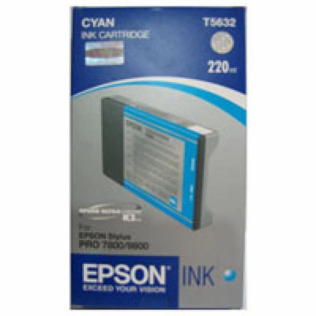 Картридж Epson St Pro 7800/7880/9800 cyan (C13T603200) - изображение 1