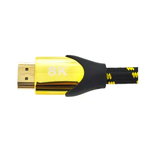 Кабель мультимедійний HDMI M to HDMI M 3.0m V2.1 8K60Hz 4K120Hz black/gold Ritar (YT-HDMI(M)/(M)V2.1-3.0m/19949) зображення 1