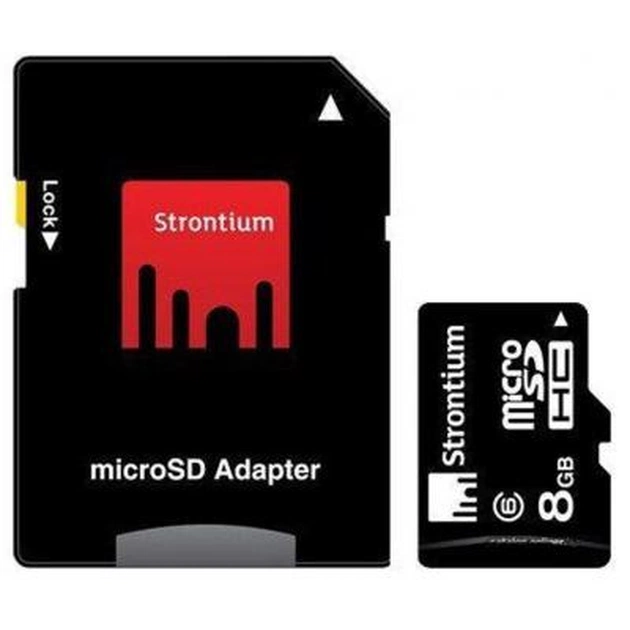 Карта пам'яті Strontium Flash 8GB microSDclass6 (SR8GTFC6A) - зображення 1