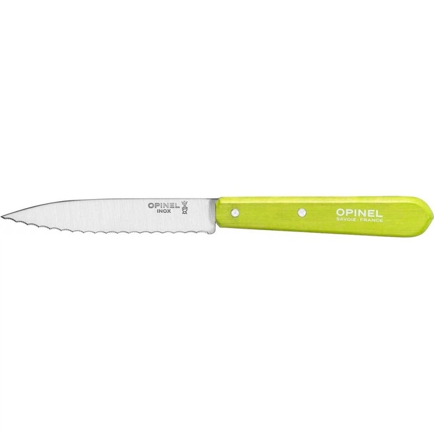 Кухонний ніж Opinel №113 Serrated салатовий (001569-g) - зображення 1