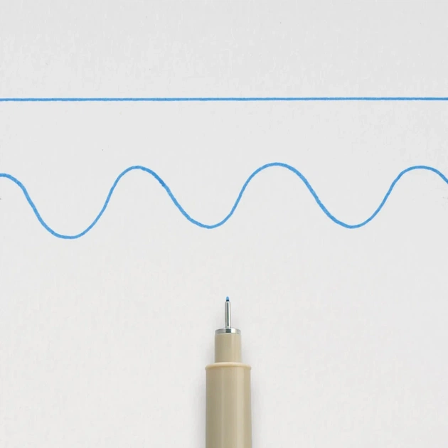 Лайнер Sakura Pigma Micron (0.2) 0,3 мм Синій (084511318380) - picture 4