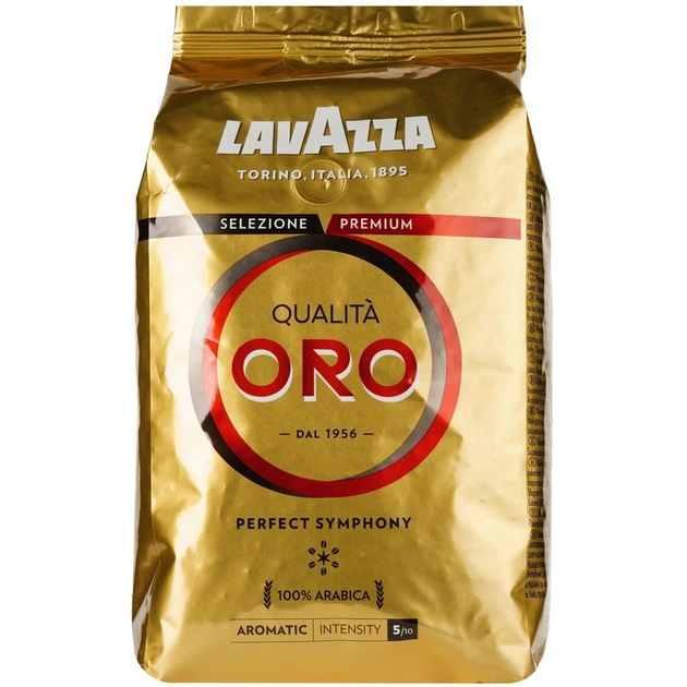 Кава Lavazza в зернах 1000г, пакет Qualita Oro (prpl.20566) - зображення 1