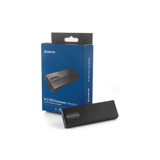 Кишеня зовнішня Chieftec USB 3.2 Gen2 Type-C M.2 PCIe NVMe/SATA SSD (CEB-M2C-TL) - picture 6