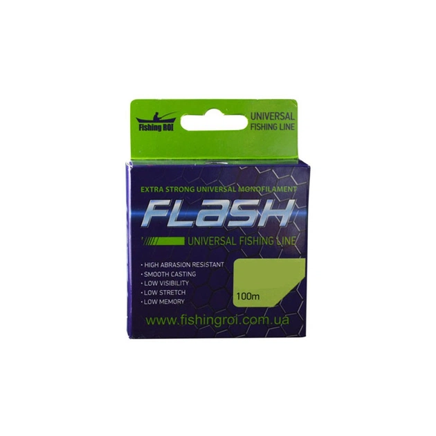 Волосінь Fishing ROI FLASH Universal Line 100м 0,18мм 2.95кг (47-00-018) - изображение 1